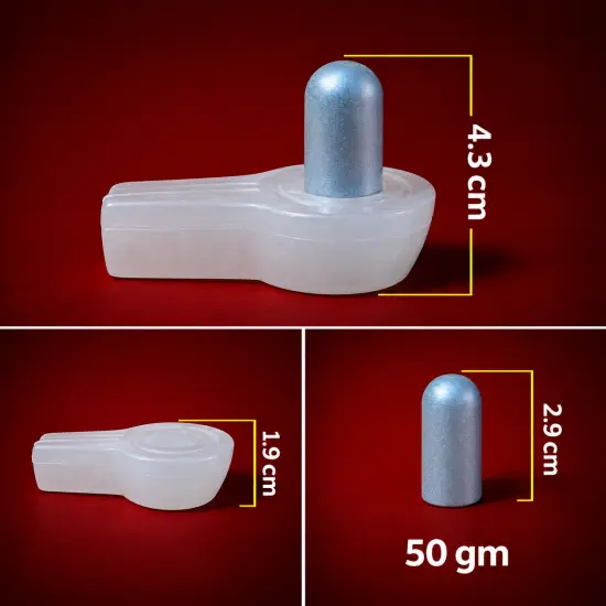 Parad Shivling 50gm with Flat Vedi